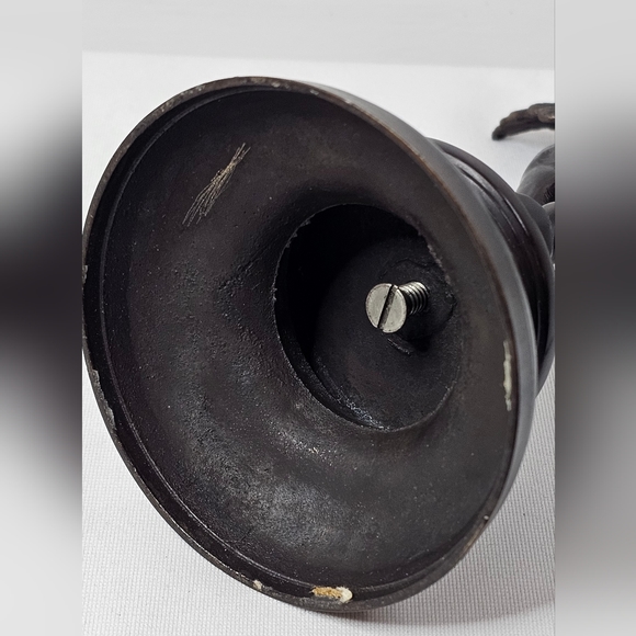 Bronze Cherub Angel Statue Playing Tambourine French Style Musical Vintage Art - Picture 14 of 14